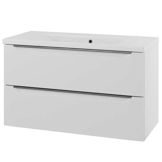 Linn Bad Mari D45cm Servantskap Hvit Matt / 100cm 2 Skuffer