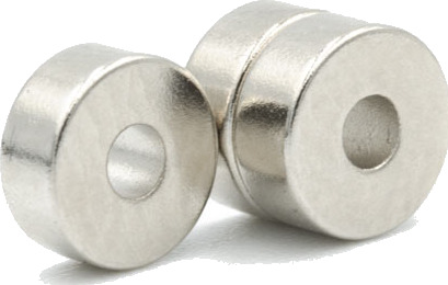 Neodym ringmagnet Ø 6/2 mm x 2,5 mm | Diametrisk magnetisering