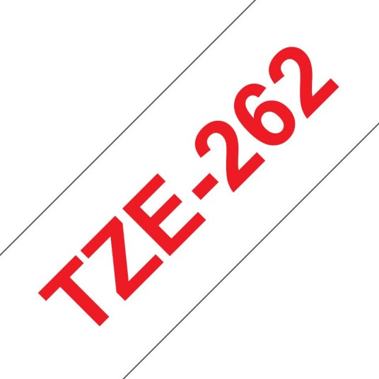 Brother Tape 36mm Tze-262 Rød/hvit