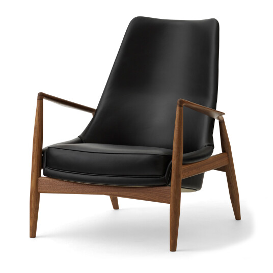 Audo Copenhagen The Seal Lounge Chair High Back Walnut / Dakar 0842