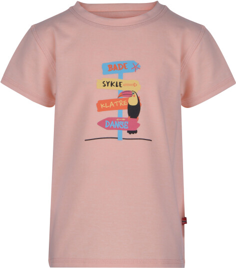 Jotunheim Varde T-Shirt Print Mini Skilt/Tropical Peach 116