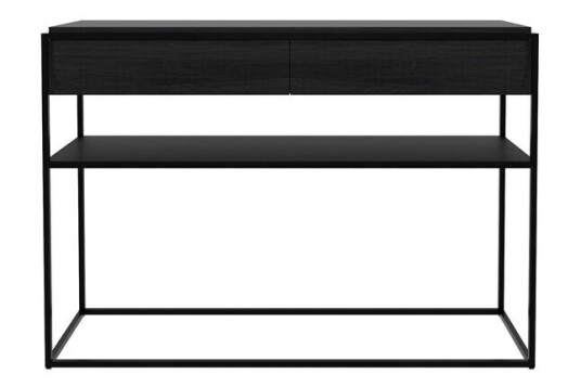 Ethnicraft Monolit konsollbord 122 x 40 cm Oak black-Black