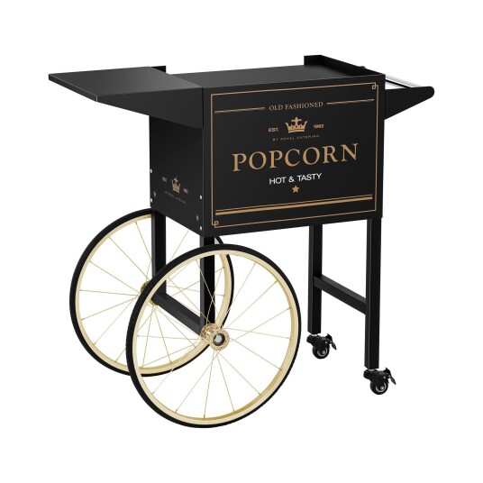 Royal Catering Vogn til popcornmaskin - sort og gull 10011103 Royal Catering Vogn til popcornmaskin - sort og gull 10011103