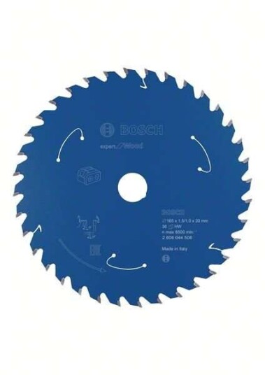 Bosch Expert for Wood 165 mm Sirkelsagblad med 36 Tenner for Batteridrevne Sager Bosch Expert for Wood 165 mm Sirkelsagblad med 36 Tenner for Batteridrevne Sager