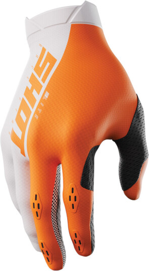 Shot Lite Motocross Hansker 2XL Hvit Oransje