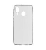 eSTUFF Soft Case - Baksidedeksel for mobiltelefon - UV-belagt termoplast-polyuretan - gjennomsiktig - for Samsung Galaxy A40