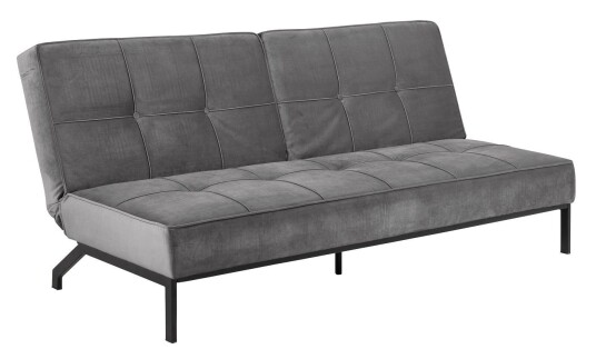Nordform BRIXX LIVING Sweem Sovesofa m. fløyel i mørkegrå 1572942-01-0 1563591-03-0