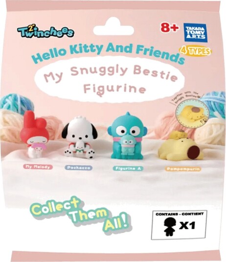 Trend Twinchees Hello Kitty & Friends Cuddly Buddy Figs. - MULTI - One Size