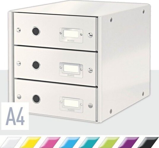 Leitz Skuffkabinett Click & Store  WOW 3 skuffer