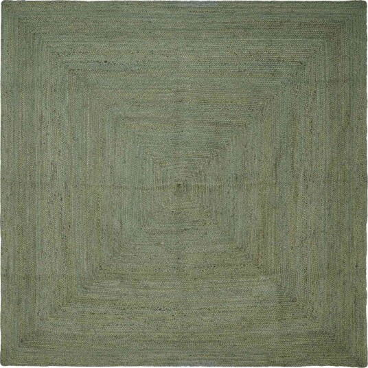 Områdetepper Torget Olivengrønn 200 x 200 cm Jute