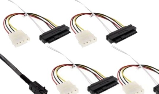 Inline 27633B 1 M Sff 8643 4 X Sff 8482&Power Hankjønn Sort 97 G
