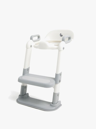 Beemoo CARE Assist Toalettsete med Stige Grey/White Beemoo CARE Assist Toalettsete med Stige Grey/White