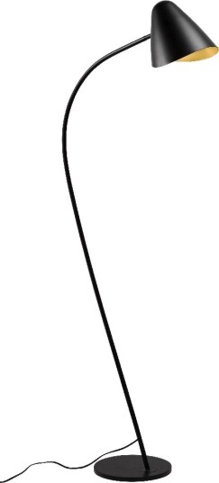 Organic Gulvlampe  Høyde 135 Cm  Sort/Gull