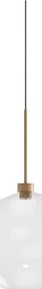 Karman Opium 1 Taklampe Ø30 Transparent/ Aluminium/ Bronse Karman Opium 1 Taklampe Ø30 Transparent/ Aluminium/ Bronse