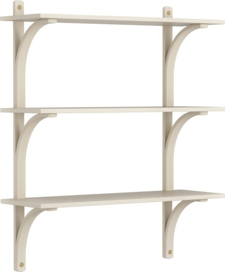 Levi Vegghylle 90 cm Medium Aluminium / Naturlack Eik