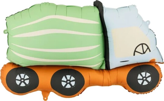 Partydeco Folieballong Byggeplass Sementmikser 81x48cm FB399