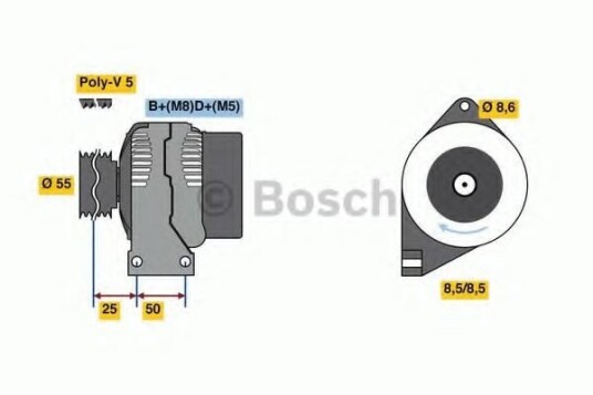 Dynamo BOSCH 0 986 049 540 Dynamo BOSCH 0 986 049 540