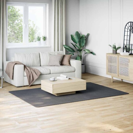 Vaskbart teppe mykt kort lugg 160x230 cm sklisikkert antrasitt