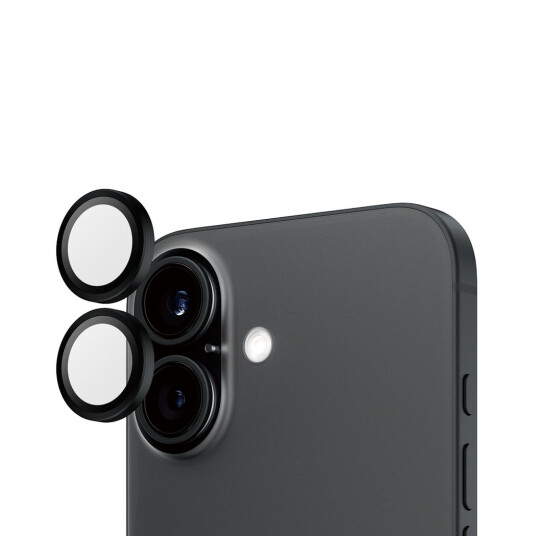 PanzerGlass Hoops Kameralinsebeskytter til iPhone 16/16 Plus - Svart