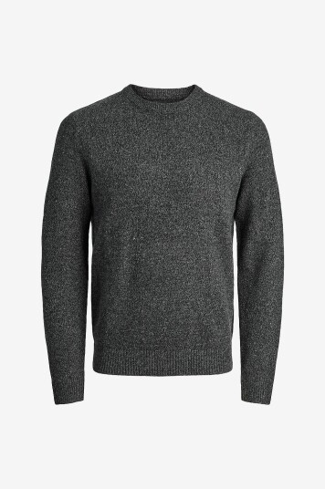 Jack & Jones Pullover jprBlulambswool Knit Crew Neck Svart Jack & Jones Pullover jprBlulambswool Knit Crew Neck Svart