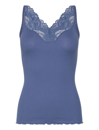 Rosemunde Rwbeatha Silk Sl Lace Top Blue S