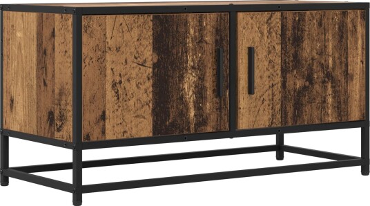 vidaXL TV-skap 80 x 34,5 x 40 cm Gammelt tre Konstruert tre