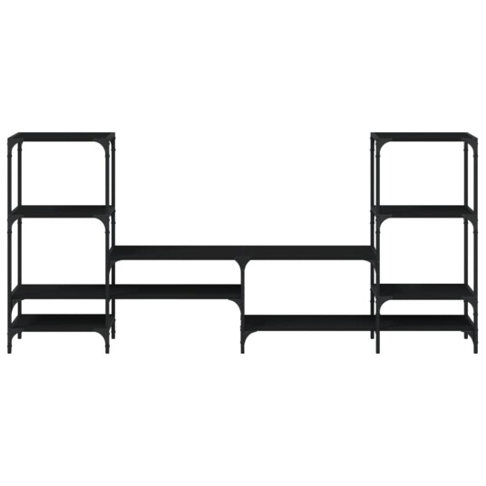 TV-benk svart 206,5x28,5x95 cm konstruert tre 8721012377776 TV-benk svart 206,5x28,5x95 cm konstruert tre 8721012377776