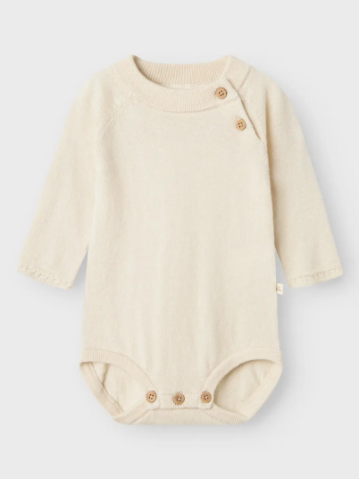 Lil  Atelier Nord Long Knit Body Beige 74