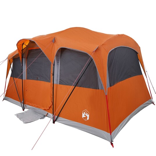 Familietelt med tak Oransje og oransje 435 x 255 x 216 cm