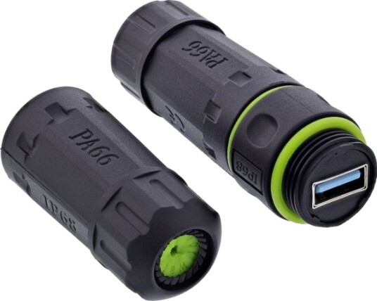 Inline Usb A Kabelkobling Ip68 2X Usb A Hunn Skjermet M20 69927P