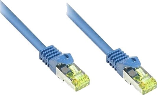 Rj45 Patchkabel Mitcat.7 Rohkabel Und Rastnasenschutz (Rns®) S/Ftp Pimf Halogenfrei 600Mhz Ofc Blau 50M Good Connections® (8070R-500B)
