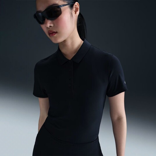 Nike Dri Fit Victory Pique Dame Svart Xs