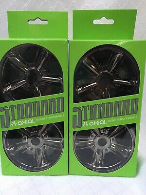 Axial 8006 Wicked Retro 5-Spoke Monster Truck Wheel Black Chrome