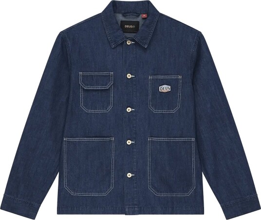 Deus Ex Machina Denim Chore Jacket VINTAGE BLUE L Deus Ex Machina Denim Chore Jacket VINTAGE BLUE L