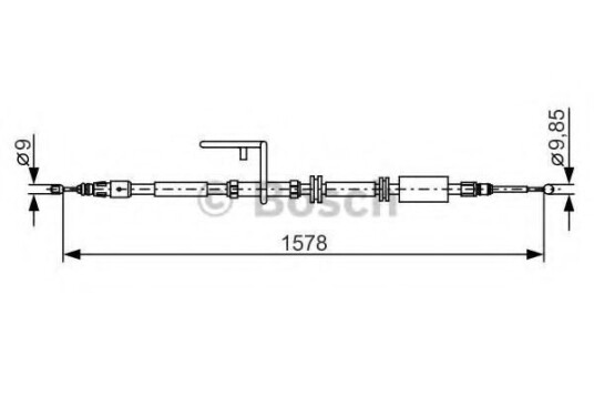 Tautrekk, håndbremse BOSCH 1 987 482 314