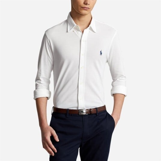 Ralph Lauren Featherweight Mesh Shirt - White