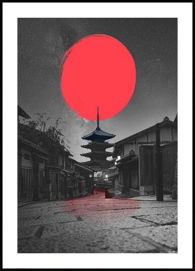 Lonely Temple Poster Plakat / 50x70cm
