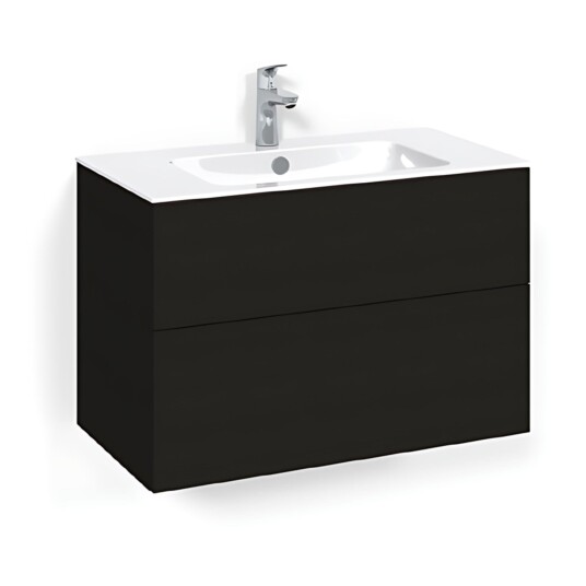 Macro Design Crown Plain Servantskap 2 Skuff - med Light Servant Svart eik / 80cm 8