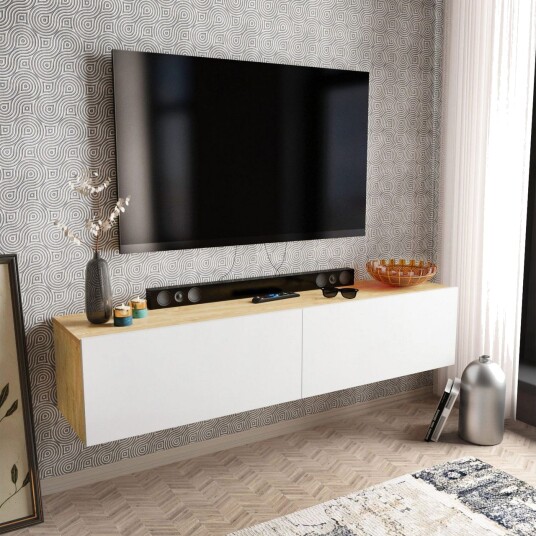 Rinorea Tv-benk 159,7x34,1 cm - Hvit Rinorea Tv-benk 159,7x34,1 cm - Hvit