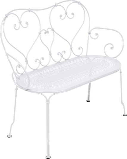 Fermob - 1900 Bench, Cotton White - Hagebenker - Hvit - Metall