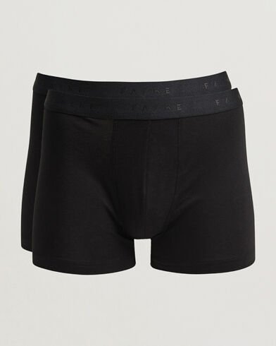 Falke 2 Pack Cotton Boxer Briefs Black