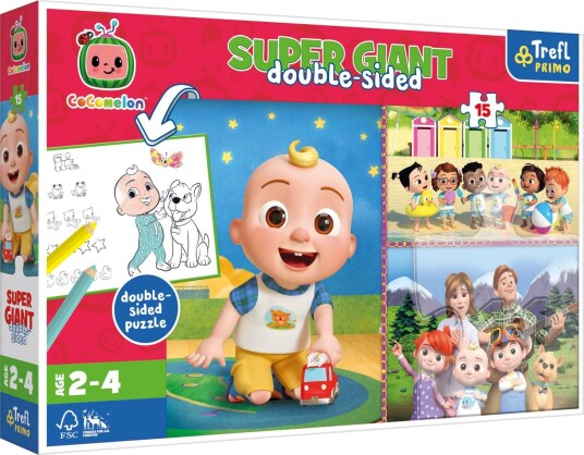 Trefl Puzzle Giant 15 Brikker Cocomelon Happy Friends Day Trefl Puzzle Giant 15 Brikker Cocomelon Happy Friends Day