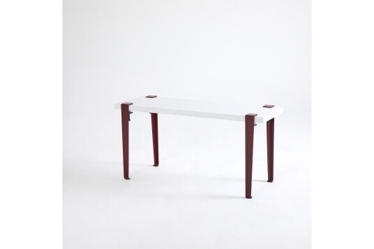 Khalkeus Benk 90x30 cm Hvit/Rød Hanah Home