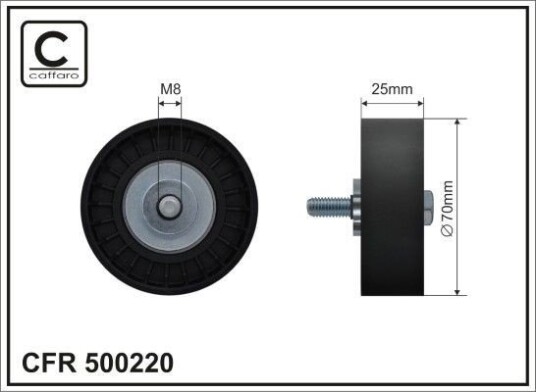CAFFARO 500220 Løpehjul, vifterem