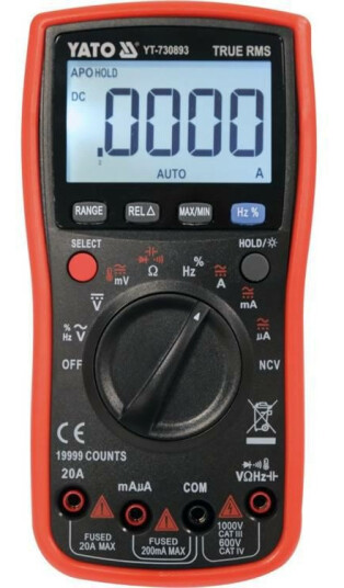Yato TRUE RMS LCD digitalt multimeter Yato TRUE RMS LCD digitalt multimeter