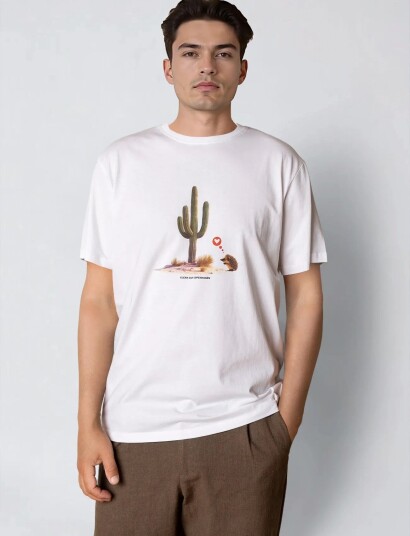 Clean Cut Copenhagen Cactus Love T Shirt White S