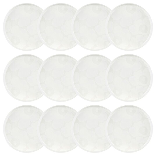 Oiva Sidetallerken 20 cm 12 pk Hvit