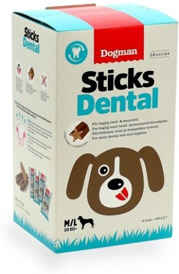Dogman Sticks Dental 28-Pack (M/L)
