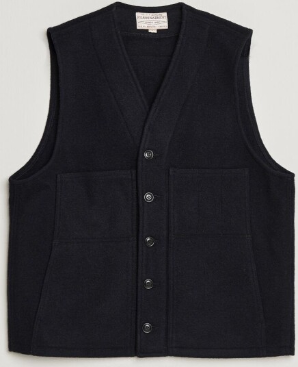 Filson Mackinaw Wool Vest Navy