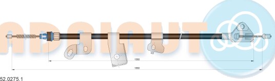 Tautrekk håndbremse ADRIAUTO 52.0275.1